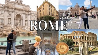 ROME TRAVEL VLOG | visiting colosseum, Trevi, Vatican| travel guide what to do &amp; the best food