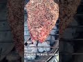 Grilled Ribeye Steak Over Fresh Charcoal w/ A Blackened Garlic Rub #grilling #steak