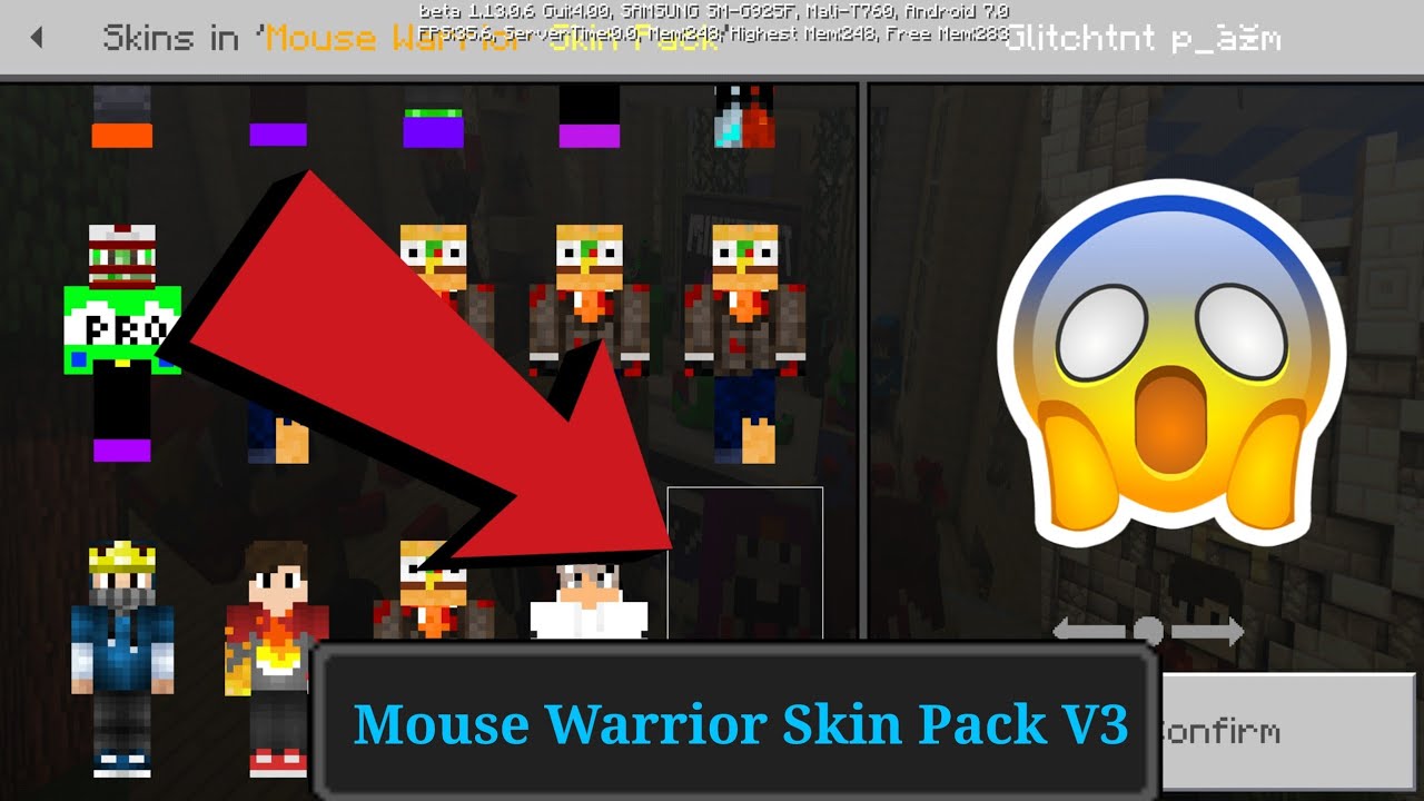 Mouse Warrior Skin Pack V3