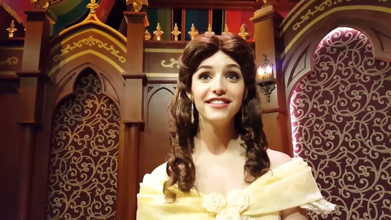 Meeting Belle and Snow White at Disneyland -Fatima Lakhani Reupload