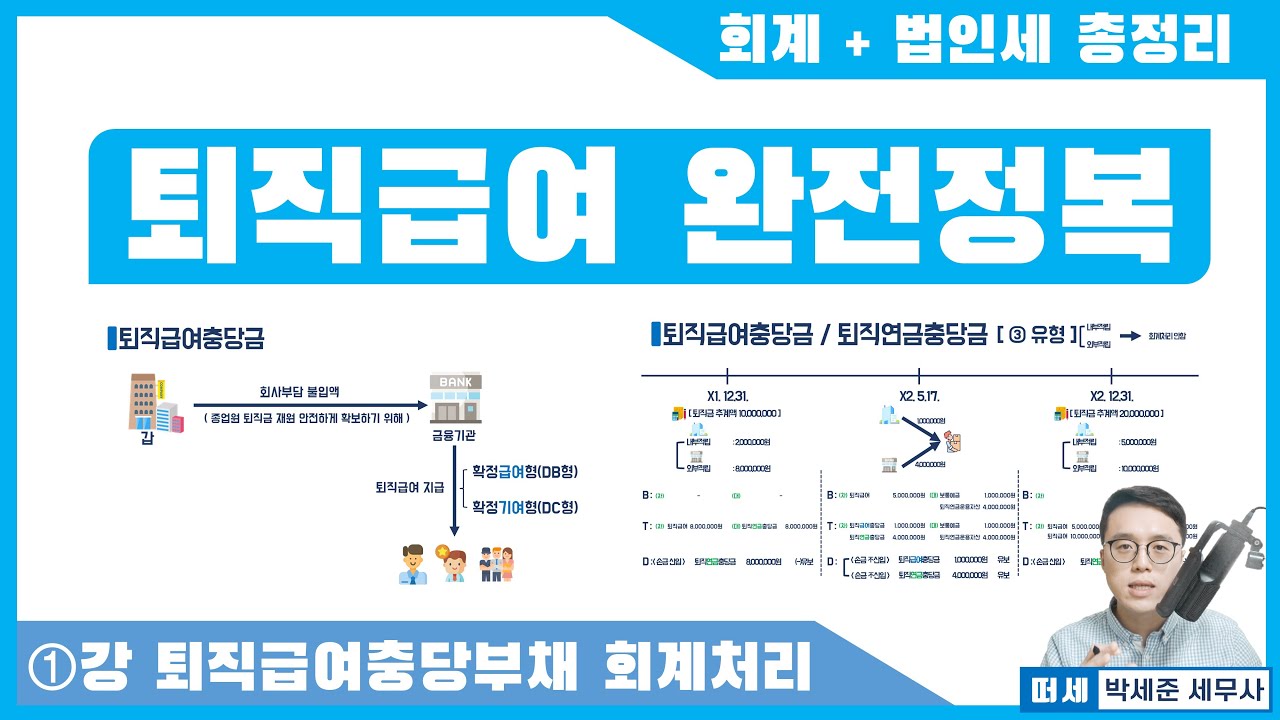 [법인세 주제특강: 퇴직급여충당금 vs 퇴직연금충당금] 1강 퇴직급여충당부채 회계처리