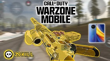 WARZONE MOBILE IMPRESSIVE "GOLD" CAMO( M4) GAMEPLAY POCO X3 PRO 30 FPS