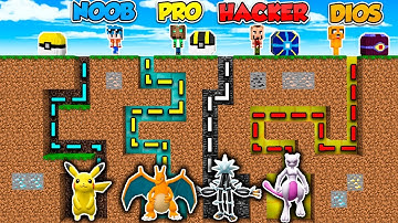 MINECRAFT: POKÉMON NOOB VS PRO VS HACKER VS DIOS 🔥😱 LUCKY BLOCK PIXELMON MOD