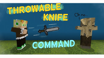 Throwable Knife Command- Minecraft Bedrock Edition