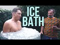 10 Min Ice Bath with "Ice Man" Wim Hof