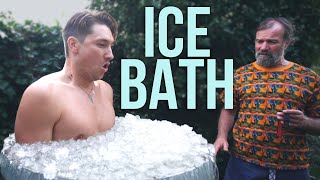 10 Min Ice Bath with "Ice Man" Wim Hof - YouTube