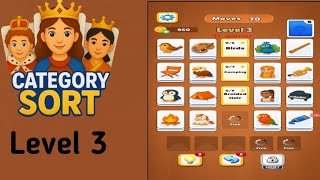 Category sort level 3 solution and walkthrough for Gameplay 