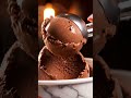 Chocolate Ice Cream Scoop on Warm Waffle  #foodasmr #icecreamscoop #oddlysatisfying