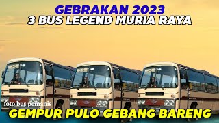 Gebrakan Tahun 2023 3 Bus Legend Muria Raya Gemparkan Pulo Gebang Gak Mau Kalah Sama Lainnya
