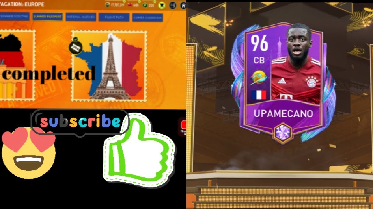 FIFA MOBILE | SUMMER PASSPORT EVENT COMPLETED | UPAMECANO CB CLAIM