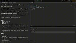 leetcode 2411. Smallest Subarrays With Maximum Bitwise OR