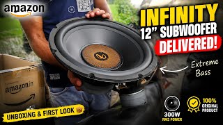 Amazon Infinity 12" Subwoofer Unboxing 😱 | Original or Fake? | First Impressions Infinity Sub 002