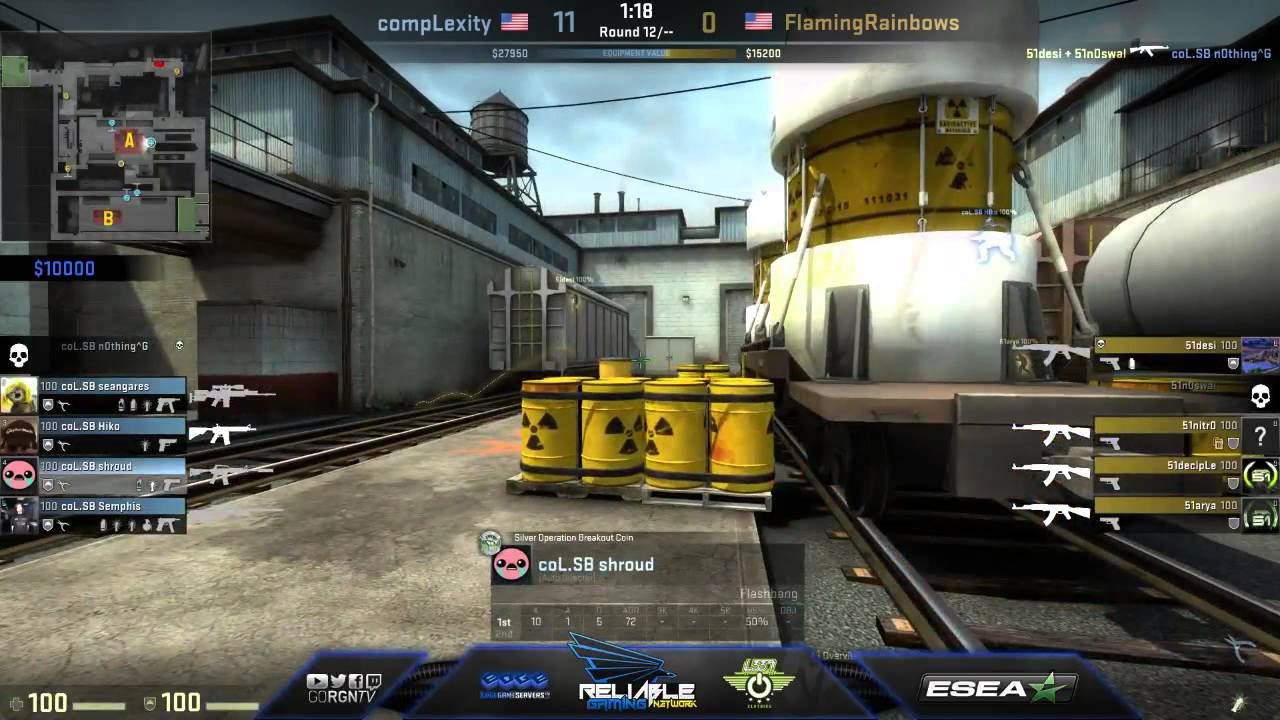 compLexity vs Area51 (de_train) | CEVO-Professional