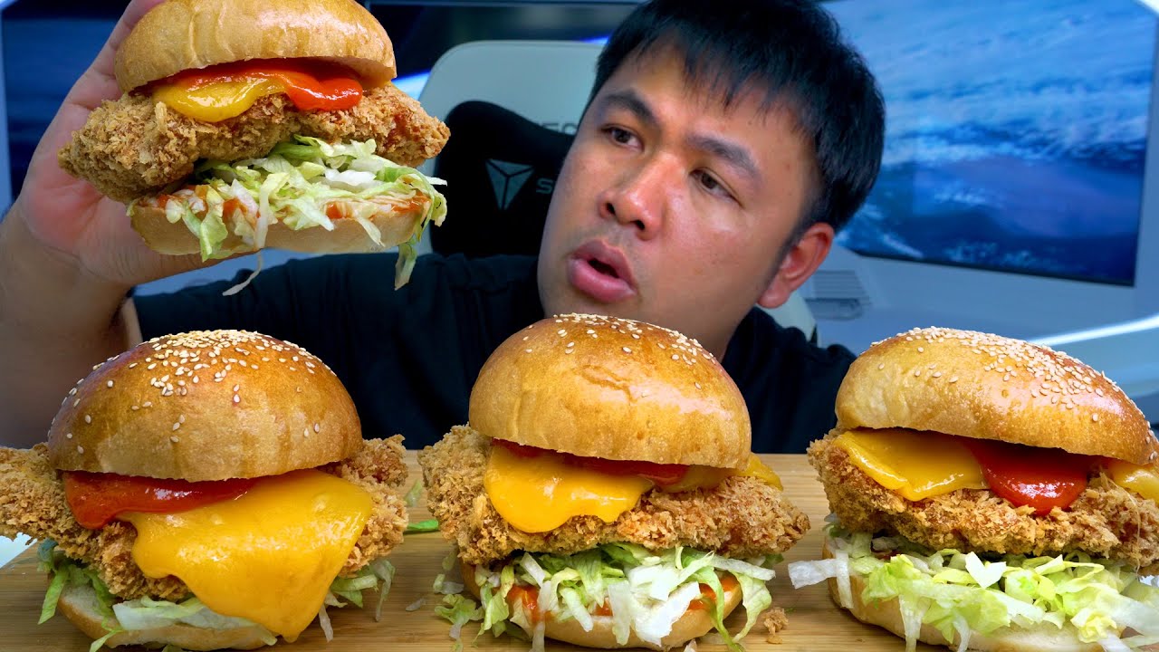 เบอร์เกอร์ไก่กรอบ ชีสฟองดูว์ บนอวกาศ BANKII Spaceship