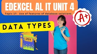 Edexcel IAL - A2 - IT - Unit 4 Paper  - Topic 17: Data Types