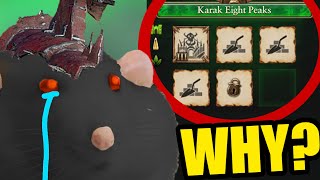 Karak Eight Peaks Becomes Karak 'SIX' Peaks When you occupy it as Skaven after the 2.3 Patch..