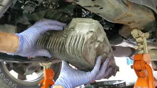 Nissan cvt part 1 - dropping pan on dead transmission (code P1778)