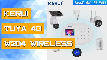 kerui Tuya 4G W204 Wireless Wifi GSM Home Alarm GSM SMS Burglar Alarm System Home Security Alarm Tuy