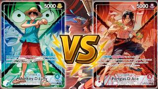 GU Luffy vs R Ace | OPTCG Sim Gameplay | OP16