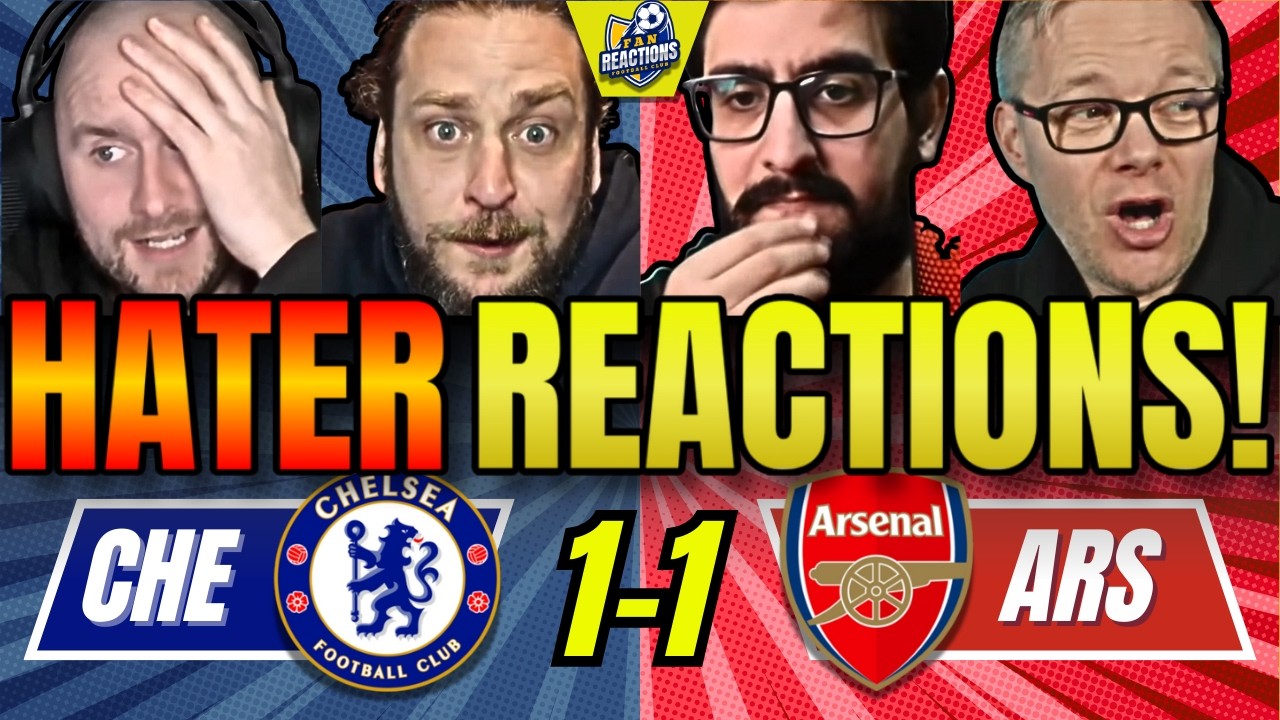 ARSENAL’S RIVALS & HATERS REACTIONS TO CHELSEA 1-1 ARSENAL! PREMIER LEAGUE FAN REACTIONS