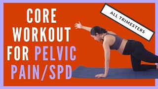 20-min Core Workout For SPD & Pelvic Girdle Pain | Safe for All Trimesters