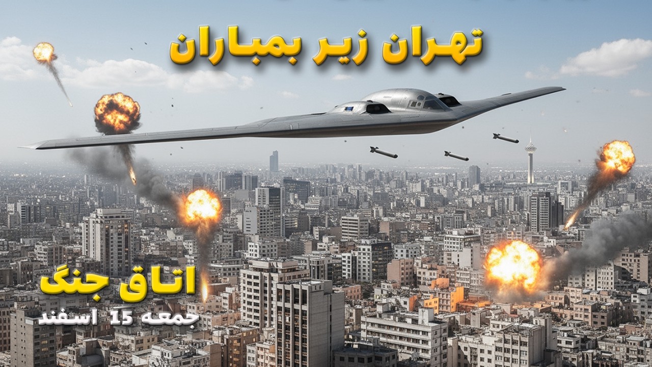 اتاق جنگ جمعه 15 اسفند | تهران زیر بمباران آمریکا و اسرائیل