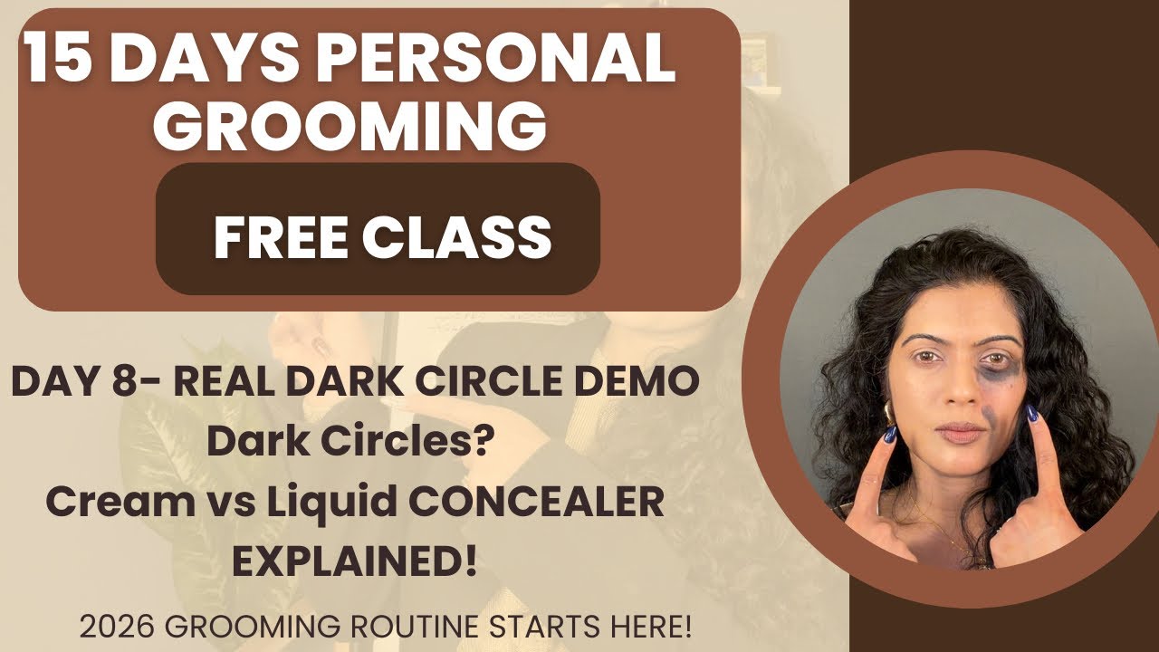 DAY 8: DARK CIRCLES? CREAM vs LIQUID CONCEALER-BIG DIFFERENCEEXPLAINED|HOWTOHIDEDARKCIRCLES|PRATIBHA