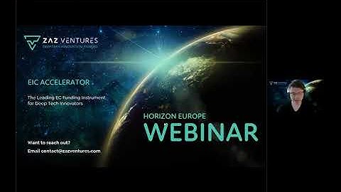 EIC Accelerator for Deeptech Innovators