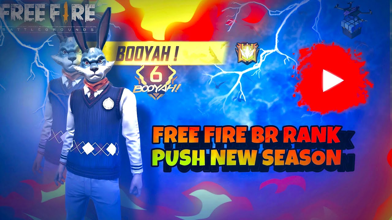 FREE FIRE BR RANK PUSH OP BOOYAH | NEW SEASON RANK PUSH | FREE FIRE ...