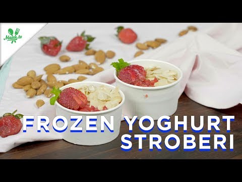 Resep Es Krim Yoghurt Strawberry