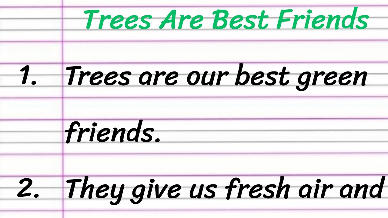 Деревья – лучшие друзья. Сочинение на английском языке на тему «Деревья – лучшие друзья» (10 строк)