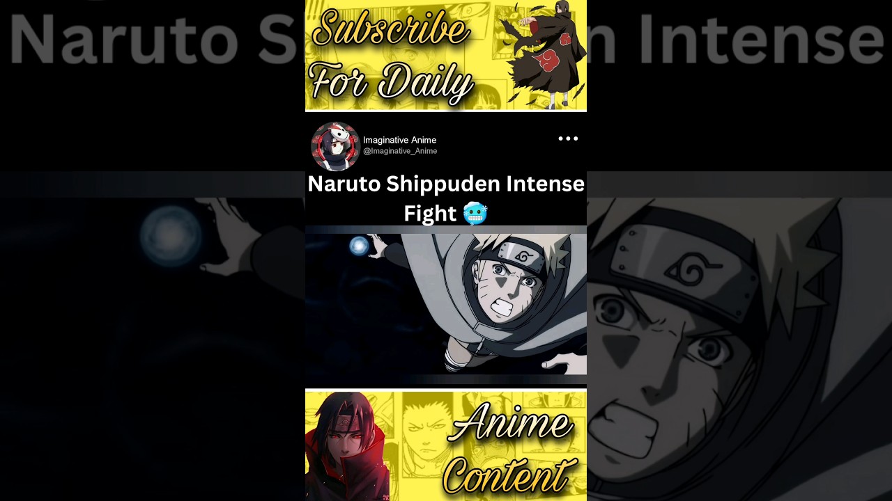 Naruto Shippuden Intense Fight 🥶 