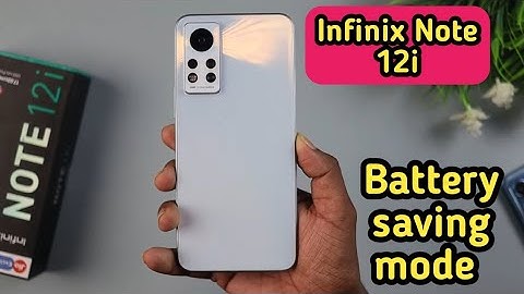 How To Enable Battery Saving Mode In Infinix Note 12i, Power Saving Mode Enable Kaise Karen,