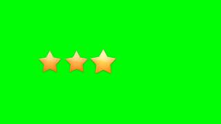 Футаж на зелёном фоне - звёздочки, рейтинг