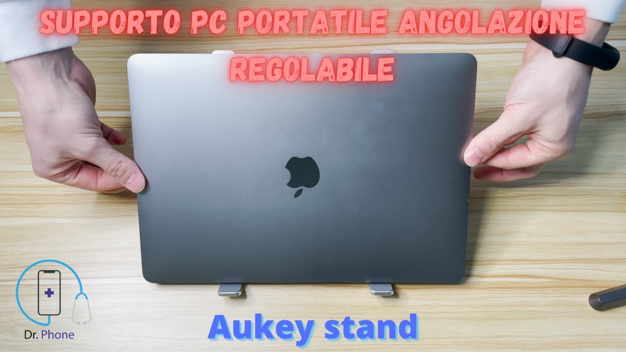 CIRYCASE Supporto PC Portatile Ergonomico, Legno & Alluminio Rialzo PC