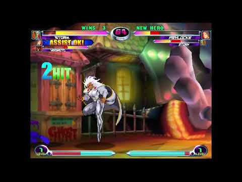 MvC2: Sanford - Storm FS Combo to Overhead to Crossup Sequence .:11.26.22:.