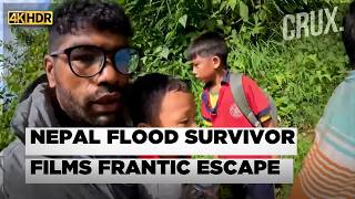 Nepal Flood Survivor’s GoPro Captures Harrowing Escape as Death Toll Crosses 1,200 | 4k