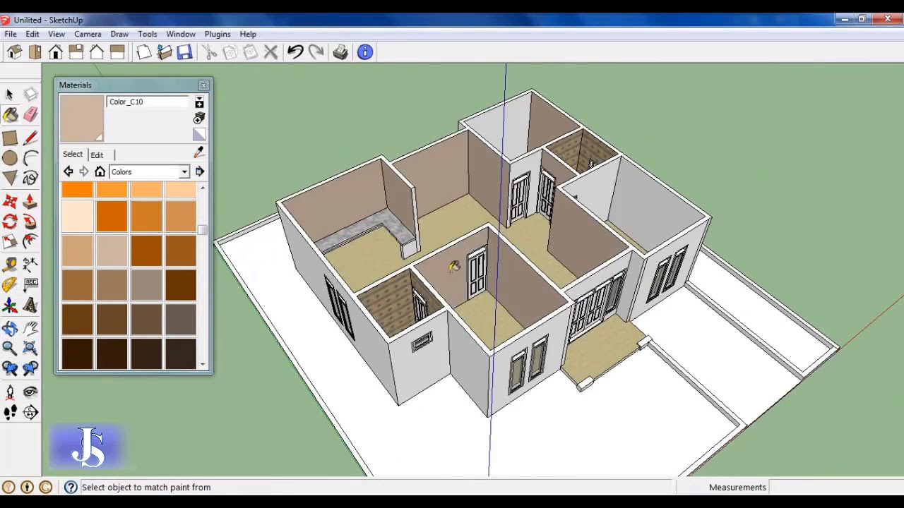 Tutorial Sketchup  Desain  Rumah  minimalis  2 YouTube