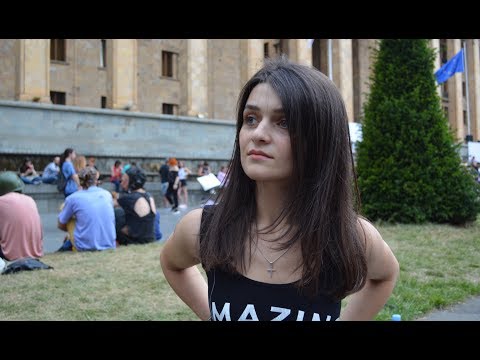 თბილისის აქციებზე ოკუპაციას ვებრძვი - ეკატერინე ეჯიბია აფხაზეთიდან