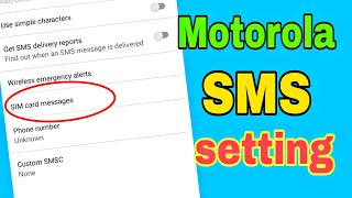 motorola sms hidden setting / short massage services setting screenshot 2