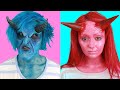 Professional VS DIY - Devil Hallowwen Makup