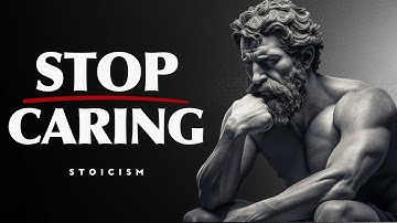 Stoic philosophy posits that the choice is yours: you either break or you learn to stop caring.