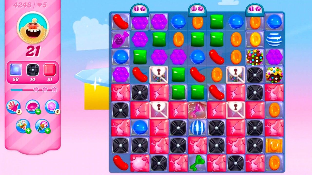 Candy Crush Saga Android Gameplay #104 Level 4243 - 4254 - YouTube