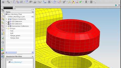 NX CAE hex meshing