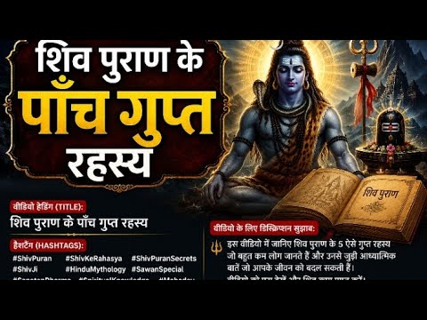 शिव पुराण के पांच गुप्त रहस्य जो 99% लोग नहीं जानते#Shiv Puran#Mahadev#savan2026#Shiv upay#virelpuja