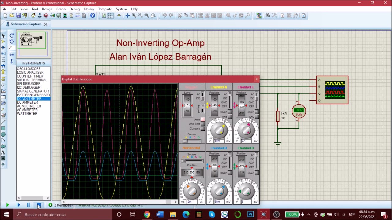 Inverting and Non-inverting Operational Amplifier