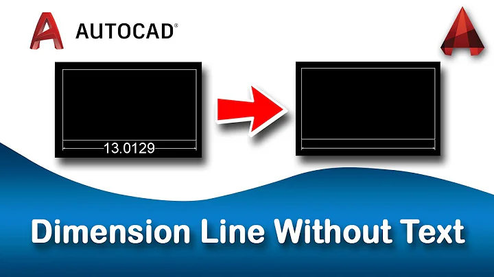 How to Show Dimension Line Without Text in AutoCAD