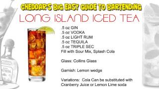 Cheddar's Cocktail Recipes: Long Island Iced Tea, Long Beach Tea, Tokyo Tea, Adios Motherfucker