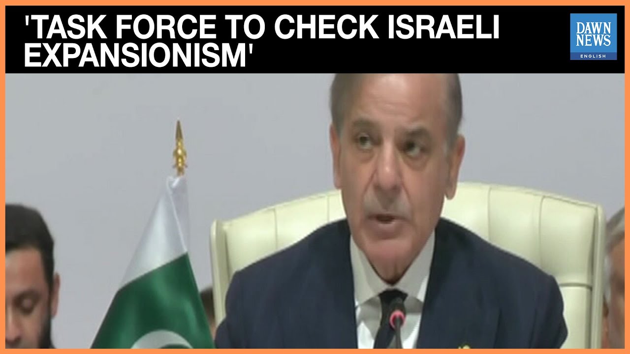 PM Shehbaz Suggests Task Force to Check Israeli Expansionism |Arab-Islamic Summit| Dawn News English