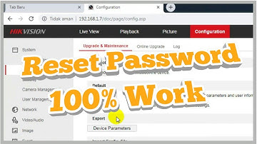100% Work!! How To Reset Password DVR Hikvision With Security Questions
